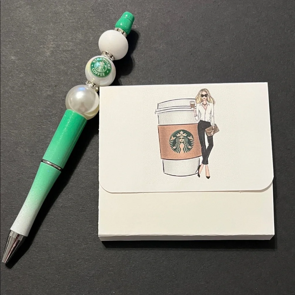 Fashion/Coffee lovers Notepad/Pen set $10